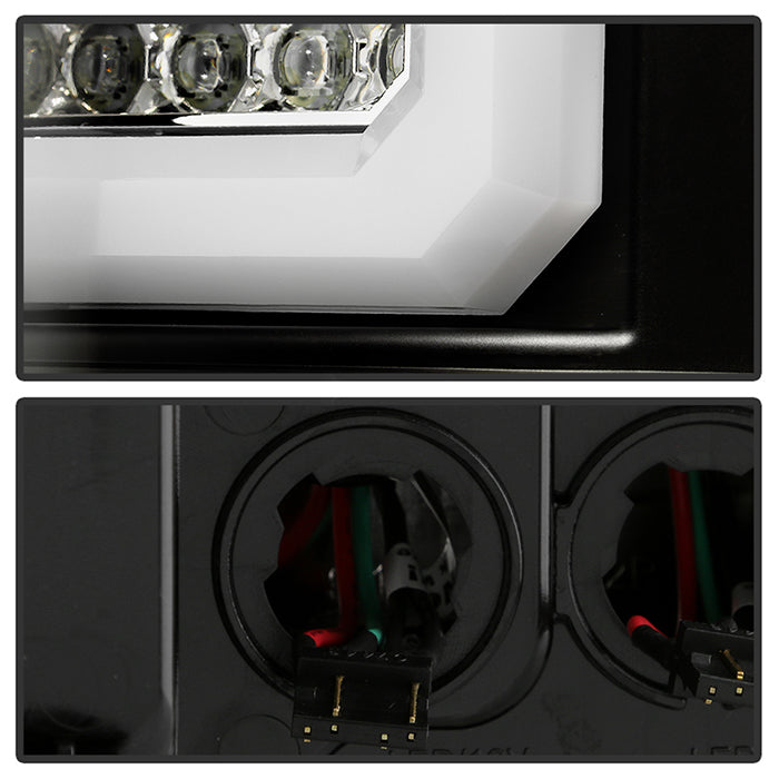 Spyder GMC Sierra 14-16 LED Tail Lights Black ALT-YD-GS14-LBLED-BK 5080660