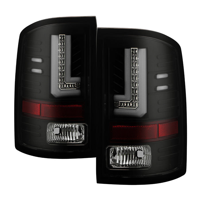 Spyder GMC Sierra 14-16 LED Tail Lights Black Smoke ALT-YD-GS14-LBLED-BSM 5080707