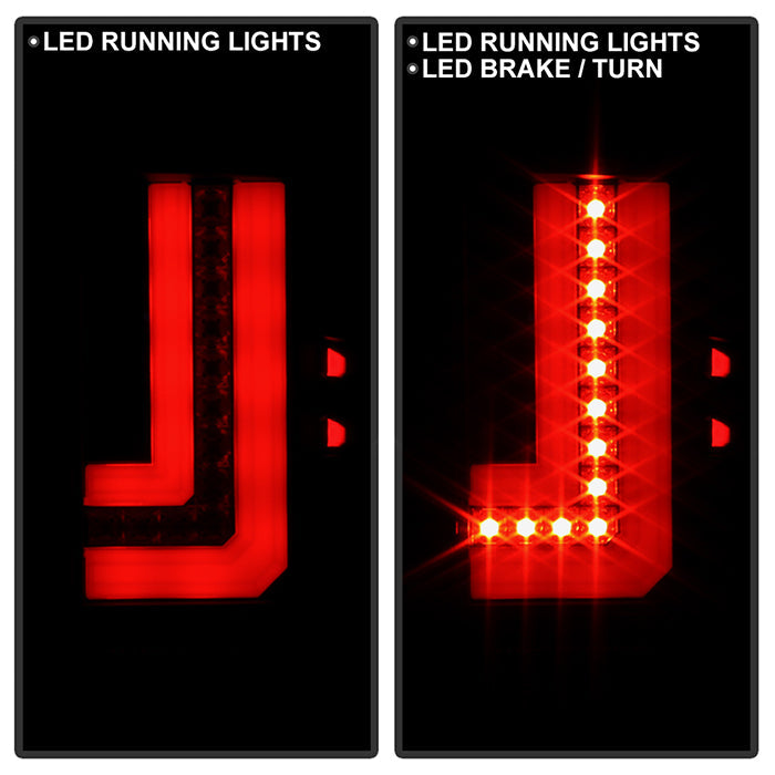 Spyder GMC Sierra 14-16 LED Tail Lights Black Smoke ALT-YD-GS14-LBLED-BSM 5080707