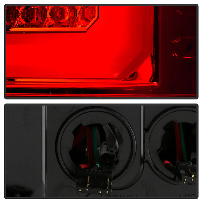 Spyder GMC Sierra 14-16 LED Tail Lights Red Clear ALT-YD-GS14-LBLED-RC 5080677