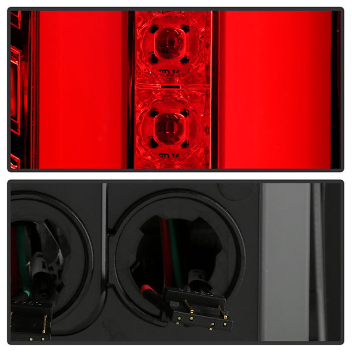 Spyder GMC Sierra 14-16 LED Tail Lights Red Clear ALT-YD-GS14-LBLED-RC 5080677