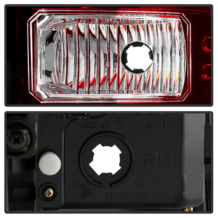 Spyder GMC Sierra 14-16 LED Tail Lights Red Clear ALT-YD-GS14-LBLED-RC 5080677