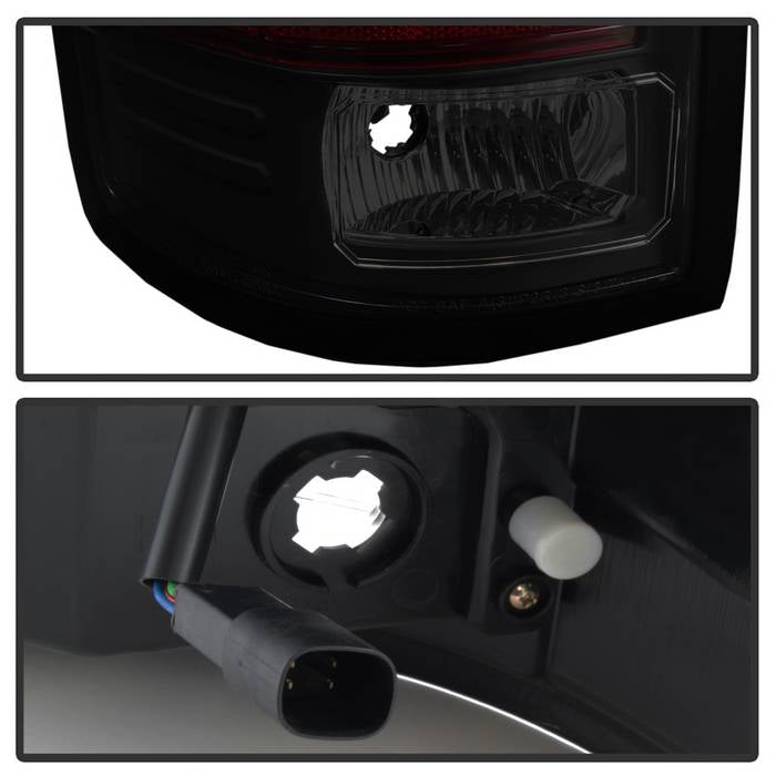 Spyder GMC Sierra 2016-2017 Light Bar LED Tail Lights - Black Smoke ALT-YD-GS16-LED-BSM 5083784