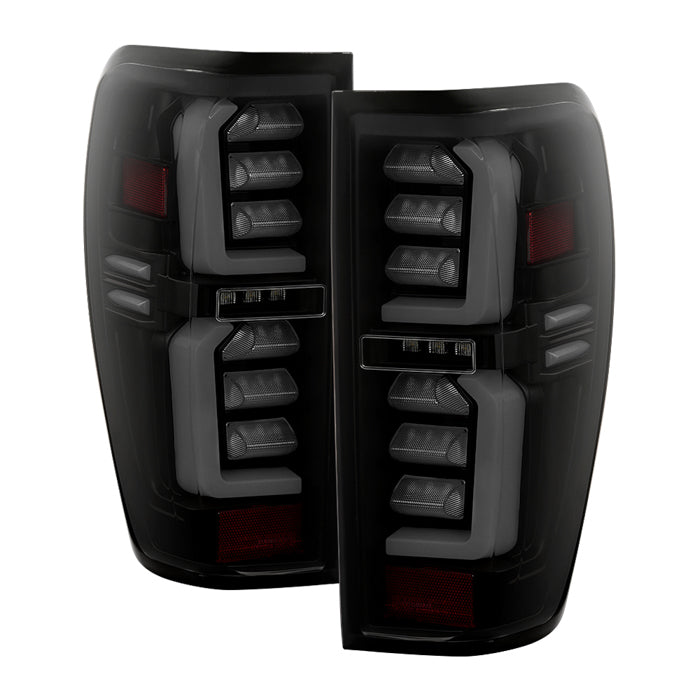 SPYDER 19-20 GMC Sierra 1500 (w/o Factory LED) LED Tail Lights - Black Smoke (ALT-YD-GS19-GRLED-BSM) 5089458