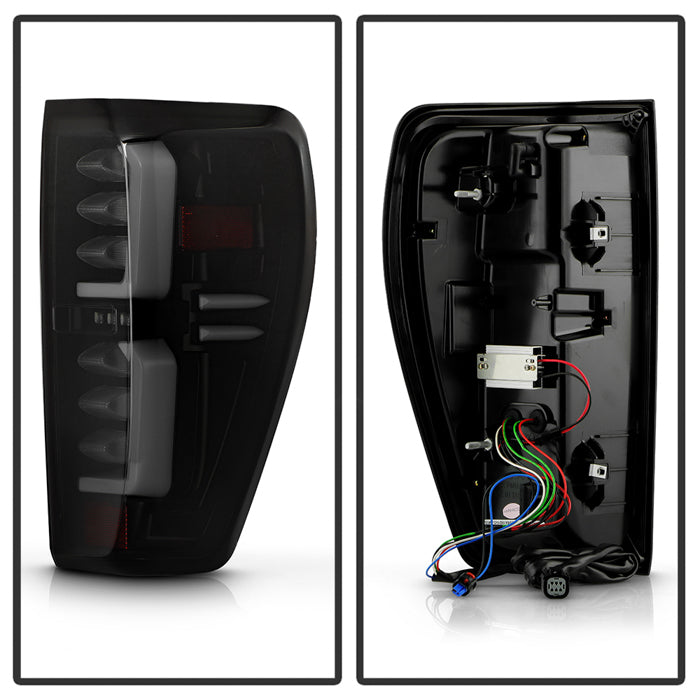 SPYDER 19-20 GMC Sierra 1500 (w/o Factory LED) LED Tail Lights - Black Smoke (ALT-YD-GS19-GRLED-BSM) 5089458