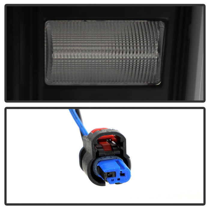 SPYDER 19-20 GMC Sierra 1500 (w/o Factory LED) LED Tail Lights - Black Smoke (ALT-YD-GS19-GRLED-BSM) 5089458