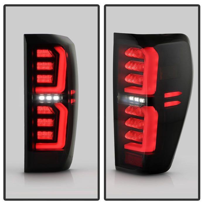 SPYDER 19-20 GMC Sierra 1500 (w/o Factory LED) LED Tail Lights - Black Smoke (ALT-YD-GS19-GRLED-BSM) 5089458