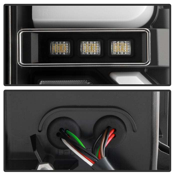 Spyder GMC Sierra 19-20 LED Model Only LED Tail Lights - Black ALT-YD-GS19LED-LED-BK 5000309