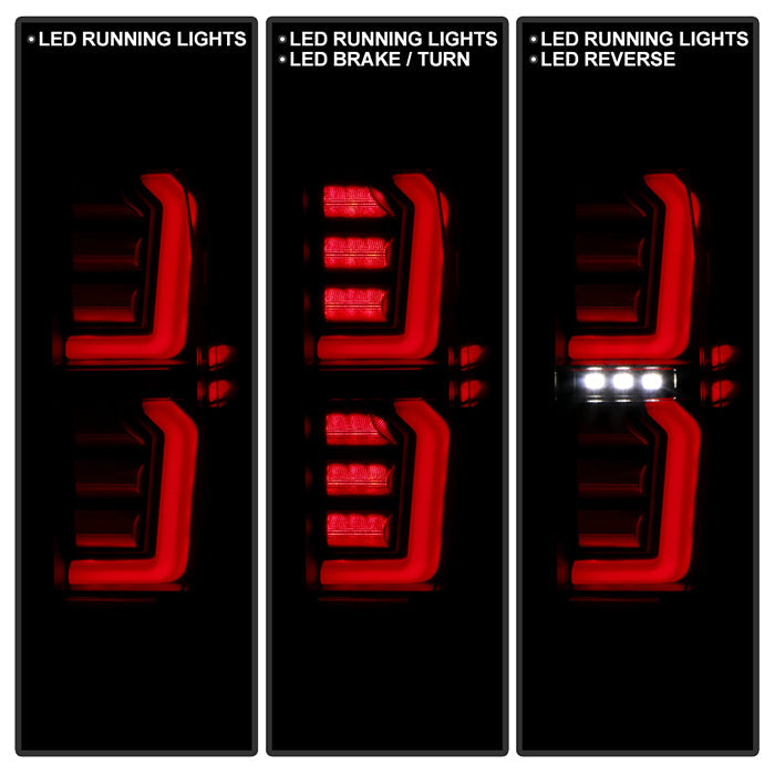 Spyder GMC Sierra 19-20 LED Model Only LED Tail Lights - Black Smoke ALT-YD-GS19LED-LED-BSM 5000316