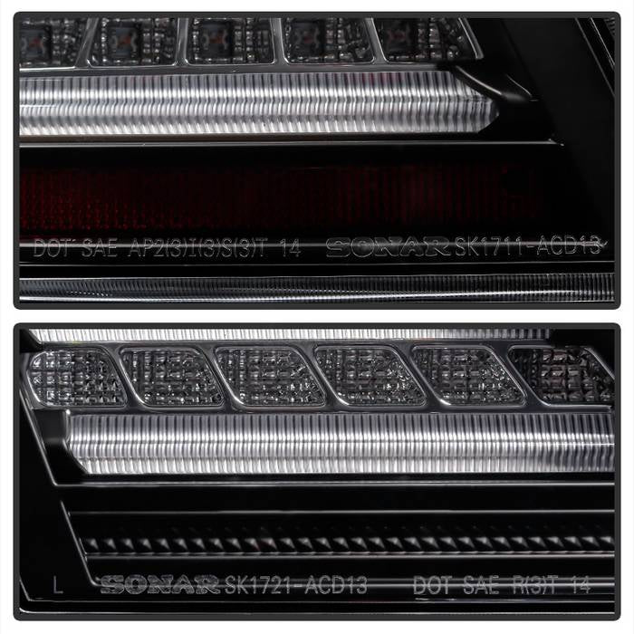 Spyder Honda Accord 08-12 4DR LED Tail Lights Black ALT-YD-HA08-4D-LED-BK 5032621