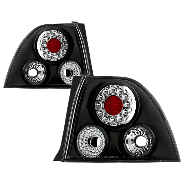 Spyder Honda Accord 94-95 LED Tail Lights Black ALT-YD-HA94-LED-BK 5004178