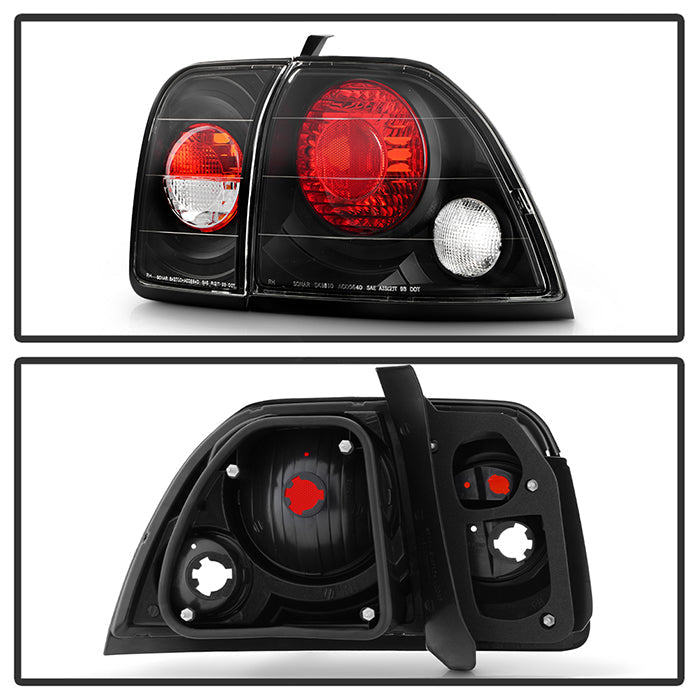 Spyder Honda Accord 96-97 Euro Style Tail Lights Black ALT-YD-HA96-BK 5004215