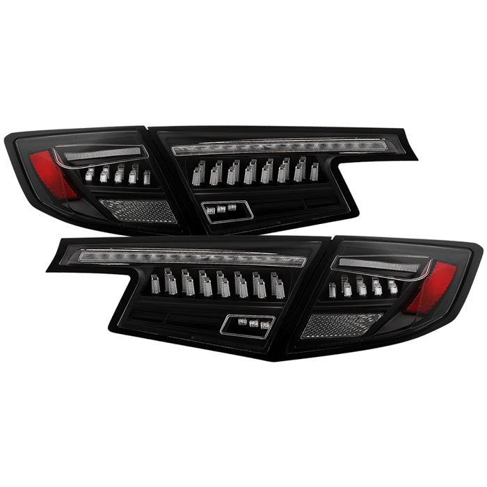 SPYDER Apex 22-24 Honda Civic 5-Door LED Tail Lights - Black (ALT-YD-HC225DAP-SEQGR-BK) 5089113