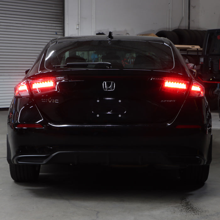 SPYDER Apex 22-24 Honda Civic 5-Door LED Tail Lights - Black (ALT-YD-HC225DAP-SEQGR-BK) 5089113
