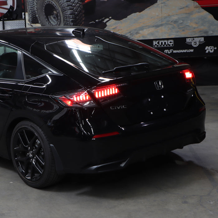 SPYDER Apex 22-24 Honda Civic 5-Door LED Tail Lights - Black (ALT-YD-HC225DAP-SEQGR-BK) 5089113