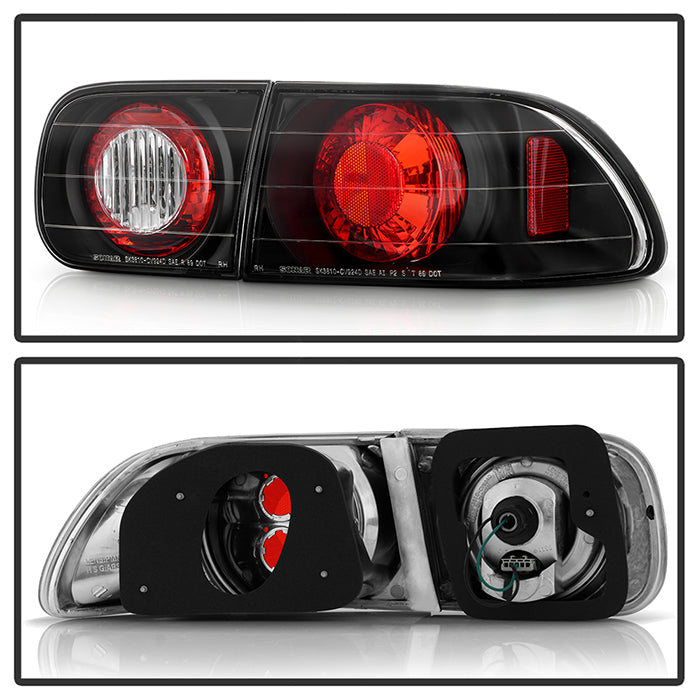 Spyder Honda Civic 92-95 2/4DR Euro Style Tail Lights Black ALT-YD-HC92-24D-BK 5004581