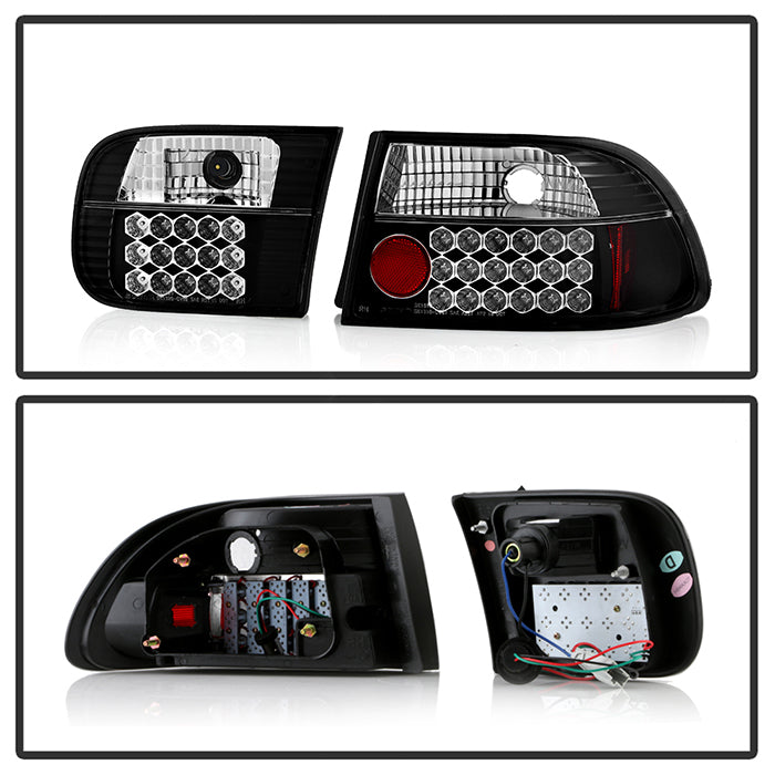 Spyder Honda Civic 92-95 2/4DR LED Tail Lights Black ALT-YD-HC92-24D-LED-BK 5004628