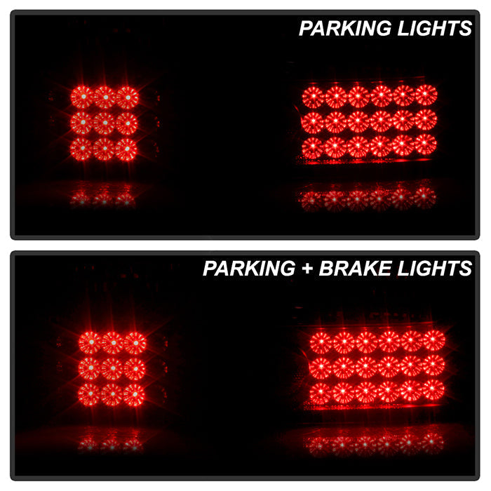 Spyder Honda Civic 92-95 3DR LED Tail Lights Black ALT-YD-HC92-3D-LED-BK 5004727