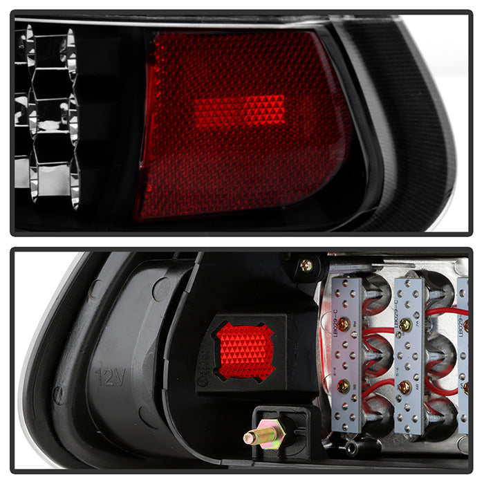 Spyder Honda Civic 92-95 3DR LED Tail Lights Black ALT-YD-HC92-3D-LED-BK 5004727