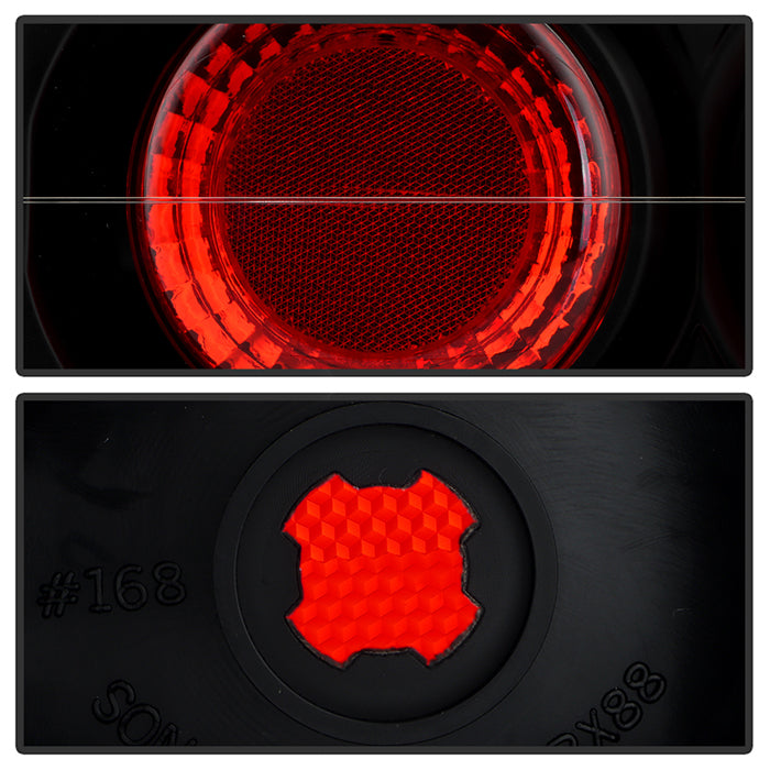 Spyder Honda CRX 88-91 Euro Style Tail Lights Black ALT-YD-HCRX88-BK 5005120