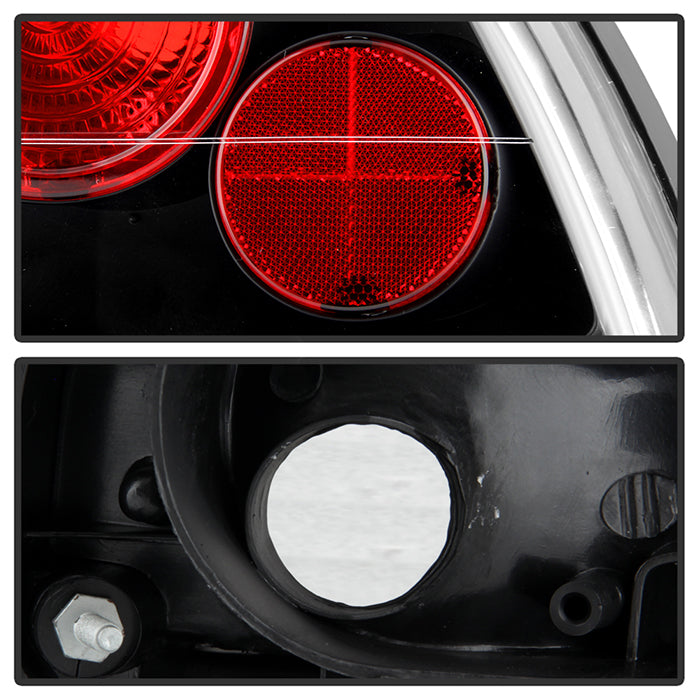Spyder Honda Prelude 92-96 Euro Style Tail Lights Black ALT-YD-HP92-BK 5005229