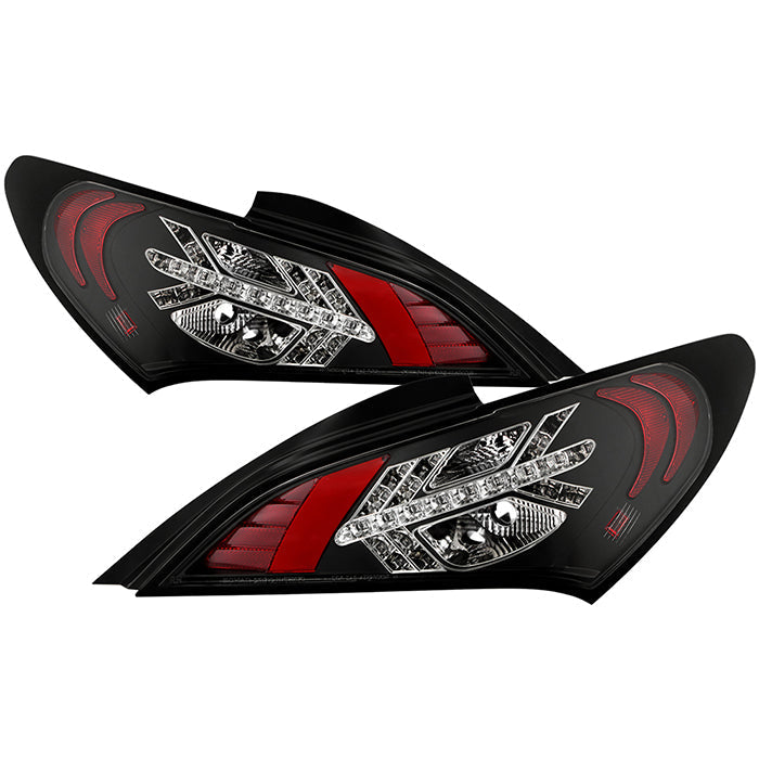 Spyder Hyundai Genesis 10-12 2Dr LED Tail Lights Black ALT-YD-HYGEN09-LED-BK 5034304