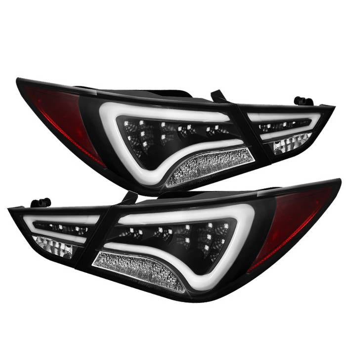 Spyder Hyundai Sonata 11-13 LED Tail Lights Light Bar Black ALT-YD-HYSON11-LED-BK 5075246