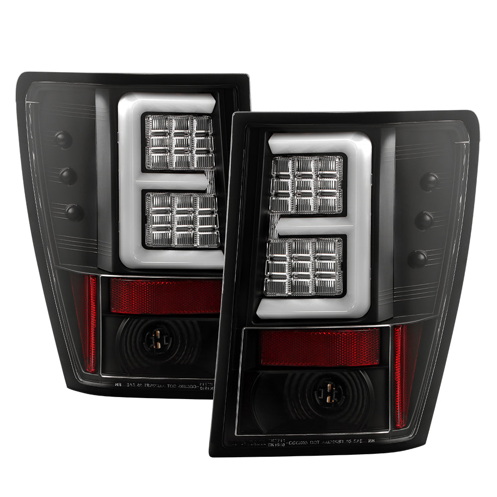 Spyder Jeep Grand Cherokee 05-06 Version 2 Light Bar LED Tail Lights - Black 5085788