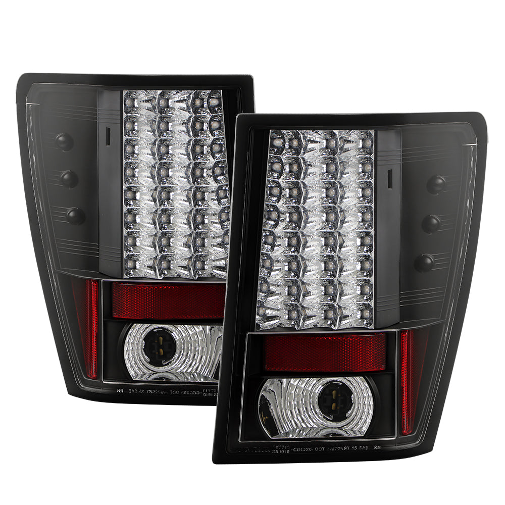 Spyder Jeep Grand Cherokee 07-10 LED Tail Lights Black ALT-YD-JGC07-LED-BK 5070197