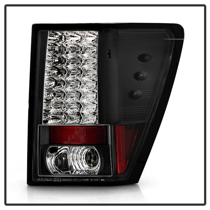 Spyder Jeep Grand Cherokee 07-10 LED Tail Lights Black ALT-YD-JGC07-LED-BK 5070197