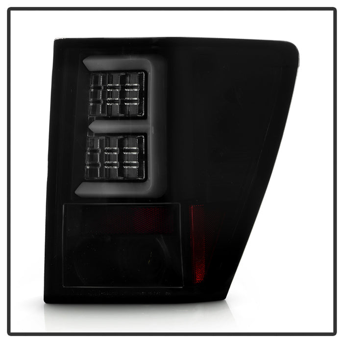 Spyder 07-10 Jeep Grand Cherokee Light Bar LED Tail Lights - Black Smoke ALT-YD-JGC07V2-LB-BSM 5086662