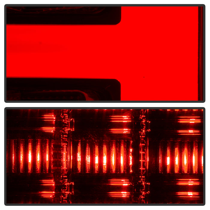 Spyder 07-10 Jeep Grand Cherokee Light Bar LED Tail Lights - Black Smoke ALT-YD-JGC07V2-LB-BSM 5086662
