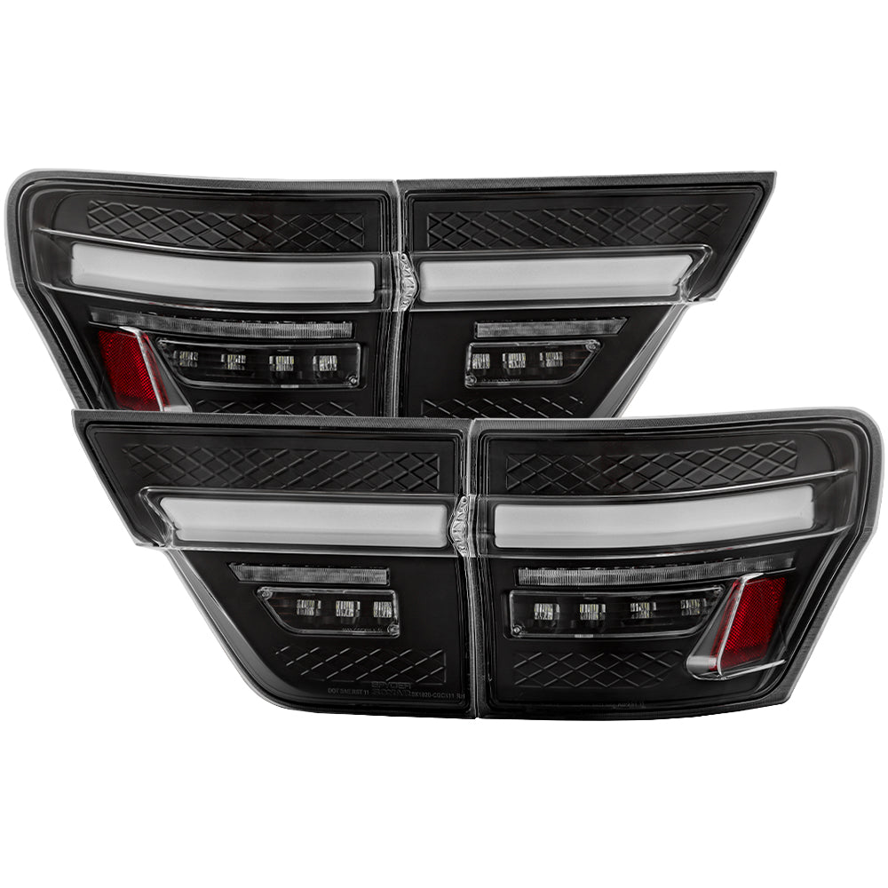 SPYDER 11-13 Jeep Grand Cherokee LED Tail Lights - Black (ALT-YD-JGC11AP-GRLED-BK) 5089328