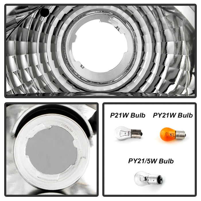 Spyder Jeep Grand Cherokee 99-04 Euro Style Tail Lights Chrome ALT-YD-JGC99-C 5005632