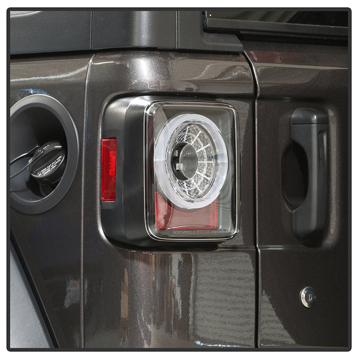 Spyder 19-20 Jeep Wrangler - Full LED Tail Lights - Seq Turn Signal - Black ALT-YD-JW19-SEQ-BK 5086174