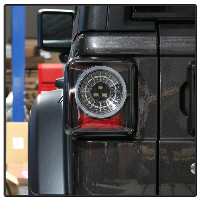 Spyder 19-20 Jeep Wrangler - Full LED Tail Lights - Seq Turn Signal - Black ALT-YD-JW19-SEQ-BK 5086174