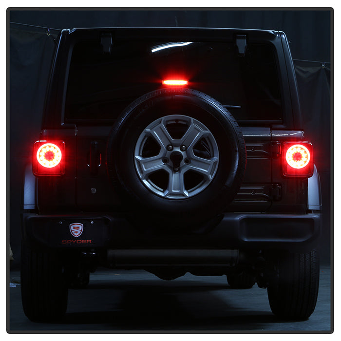 Spyder 19-20 Jeep Wrangler - Full LED Tail Lights - Seq Turn Signal - Black ALT-YD-JW19-SEQ-BK 5086174
