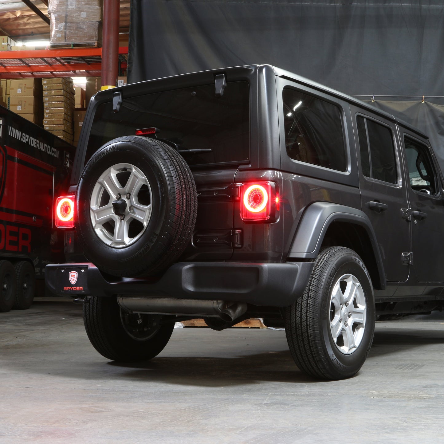 Spyder 19-20 Jeep Wrangler - Full LED Tail Lights - Seq Turn Signal - Black ALT-YD-JW19-SEQ-BK 5086174