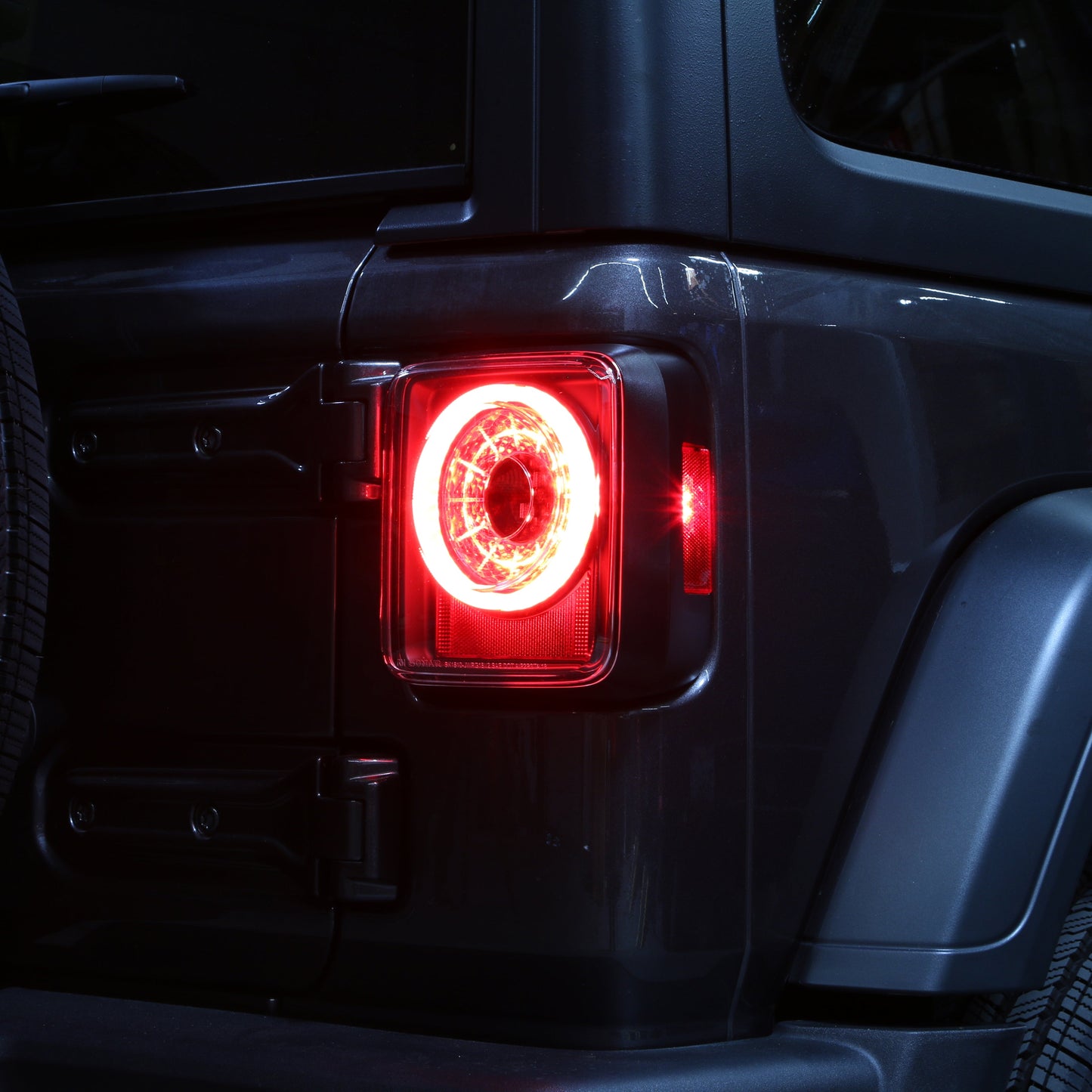 Spyder 19-20 Jeep Wrangler - Full LED Tail Lights - Seq Turn Signal - Black ALT-YD-JW19-SEQ-BK 5086174