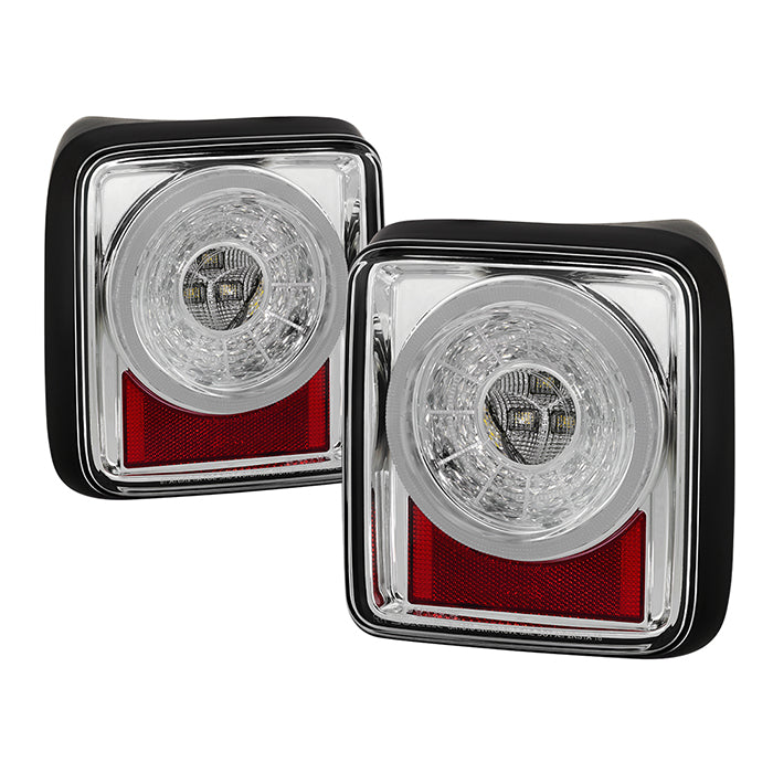 Spyder 19-20 Jeep Wrangler - Full LED Tail Lights - Seq Turn Signal - Chrome ALT-YD-JW19-SEQ-C 5086167