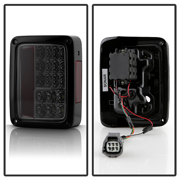 Spyder Jeep Wrangler 07-15 LED Tail Lights Smoke ALT-YD-JWA07-LED-SM 5070418