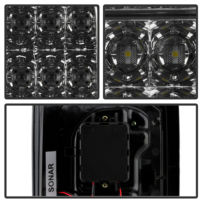 Spyder Jeep Wrangler 07-15 LED Tail Lights Smoke ALT-YD-JWA07-LED-SM 5070418