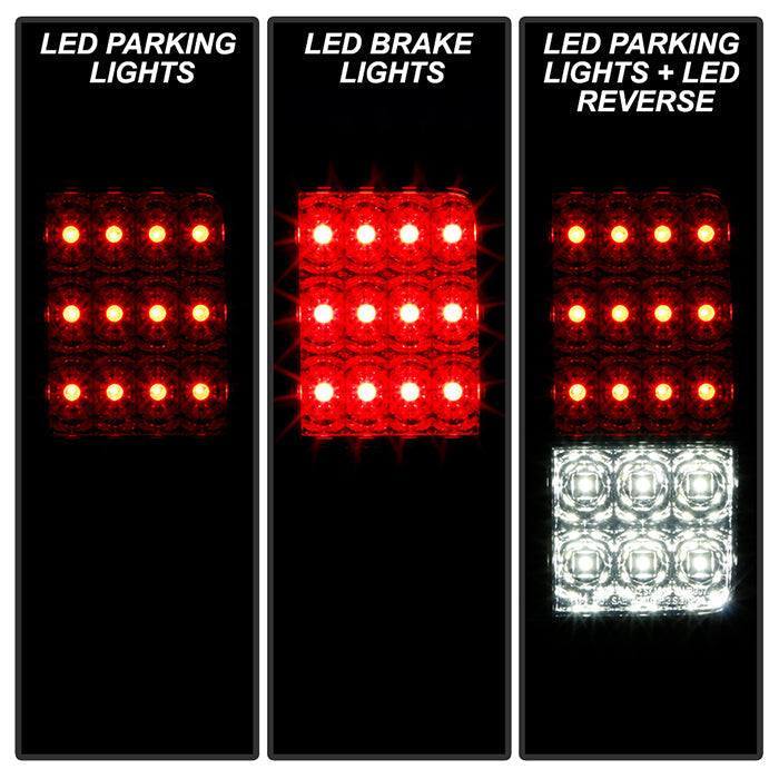 Spyder Jeep Wrangler 07-15 LED Tail Lights Smoke ALT-YD-JWA07-LED-SM 5070418
