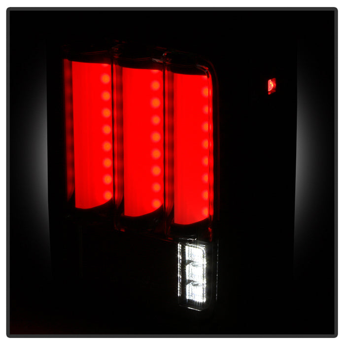Spyder 07-16 Jeep Wrangler Version 2 Light Bar LED Tail Lights - Black (ALT-YD-JWA07V2-LBLED-BK) 5084774