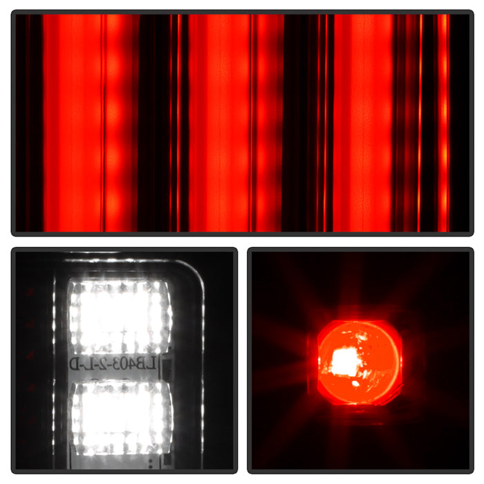 Spyder 07-16 Jeep Wrangler Verison 2 Light Bar LED Tail Lights - Smoke (ALT-YD-JWA07V2-LBLED-BSM) 5084781