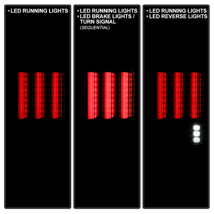 Spyder 07-16 Jeep Wrangler Verison 2 Light Bar LED Tail Lights - Smoke (ALT-YD-JWA07V2-LBLED-BSM) 5084781