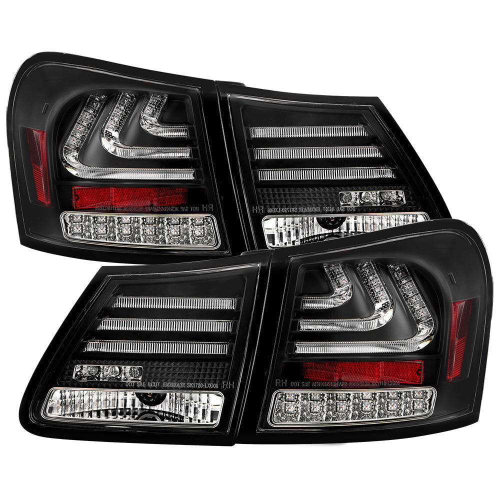 Spyder 07-11 Lexus GS 350 LED Tail Lights Black ALT-YD-LGS06-LED-BK 5082596