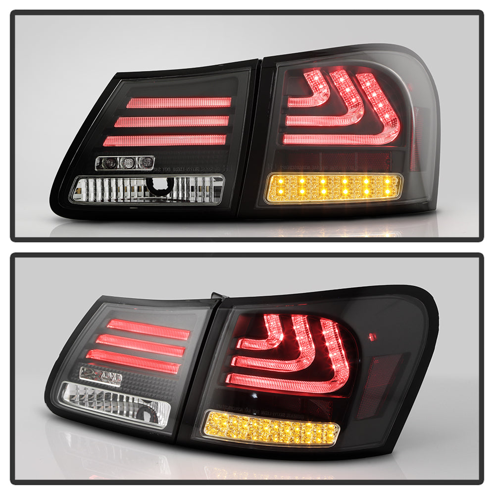 Spyder 07-11 Lexus GS 350 LED Tail Lights Black ALT-YD-LGS06-LED-BK 5082596