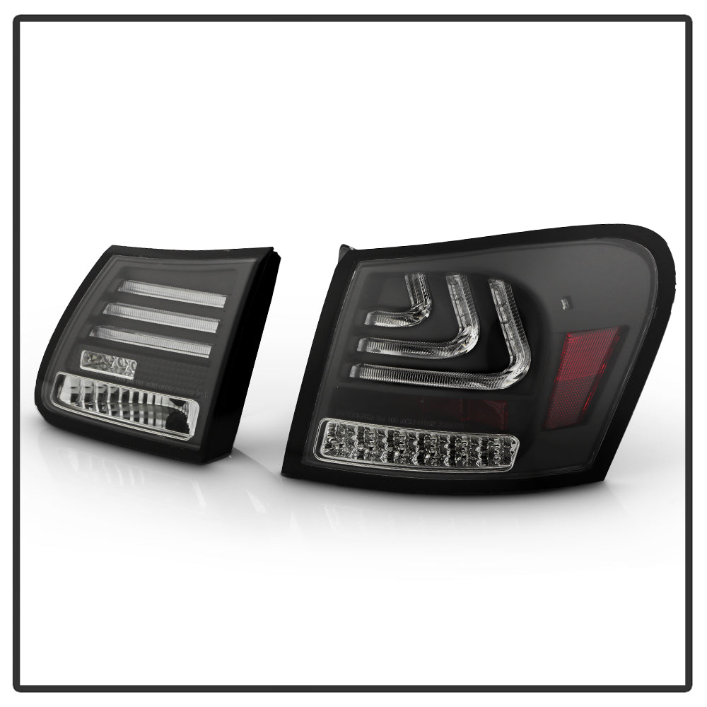 Spyder 07-11 Lexus GS 350 LED Tail Lights Black ALT-YD-LGS06-LED-BK 5082596