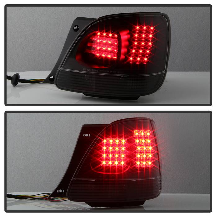 Spyder 98-05 Lexus GS300 /GS400 4pc LED Tail Lights - Black (ALT-YD-LGS98-LED-BK) 5084415
